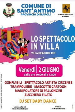 Lo spettacolo in villa